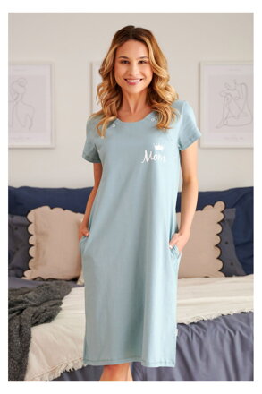 Nočná košeľa na dojčenie 9992 Mom Ice Blue