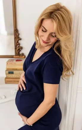 Materská nočná košeľa Mary Navy