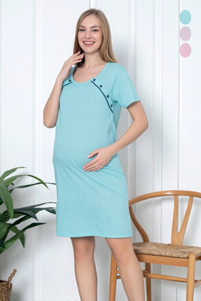 Materská nočná košeľa 21291 Blue Pattern