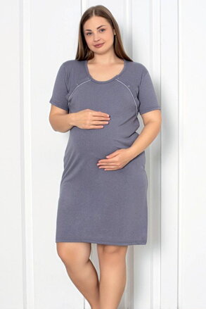 Materská nočná košeľa 27003 Dark Grey