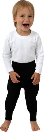 Detské baggy tepláky ľahké, čierne 