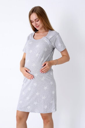 Nočná košeľa na dojčenie 21305 Grey Stars