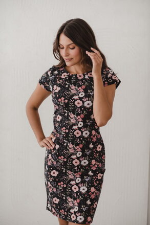 Šaty na dojčenie Milky Dress Black Flowers SS