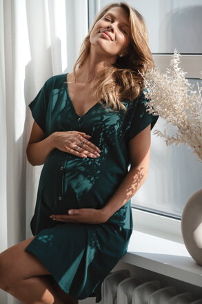 Nočná košeľa na dojčenie Born of Love Bottle Green