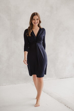 Tehotenské šaty na dojčenie Loop Dress 7/8 Navy