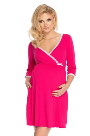 Materská nočná košeľa Taylor Fuchsia