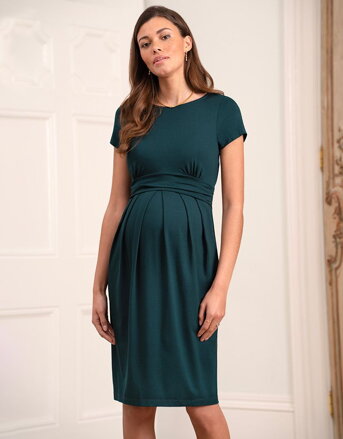 Těhotenské, kojící šaty Seraphine Peachey SS Emerald