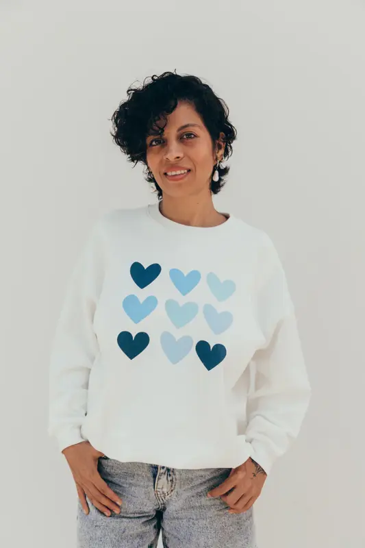 Mikina na dojčenie Hearts Blue 