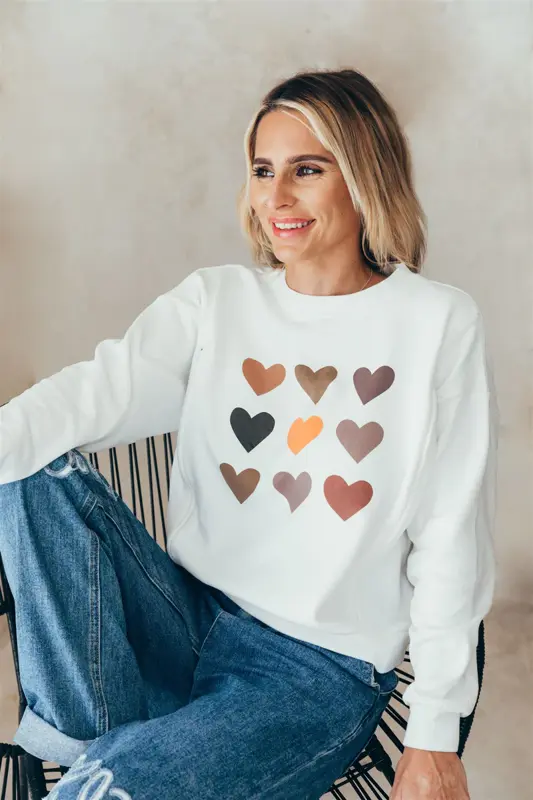 Mikina na dojčenie Hearts
