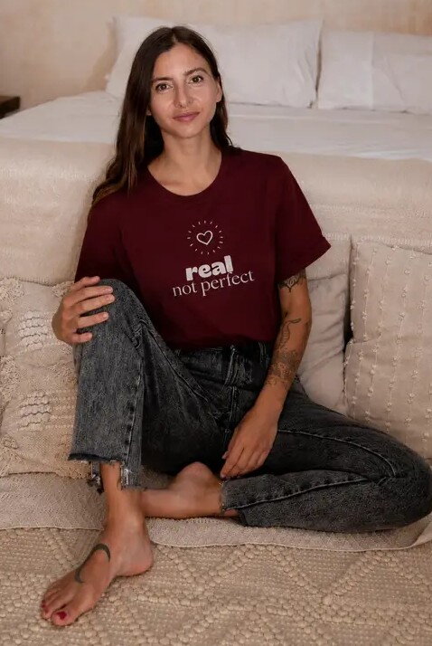 Tričko na dojčenie so zipsom Real Burgundy