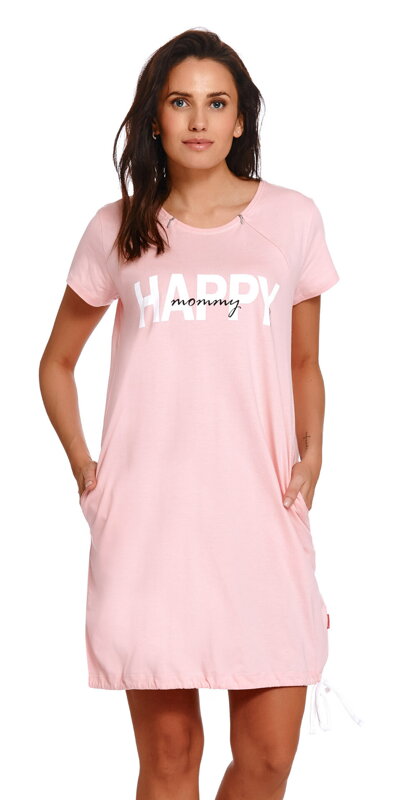 Nočná košeľa na dojčenie 9504 Happy Sweet Pink