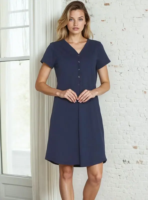 Nočná košeľa na dojčenie Mirella Navy