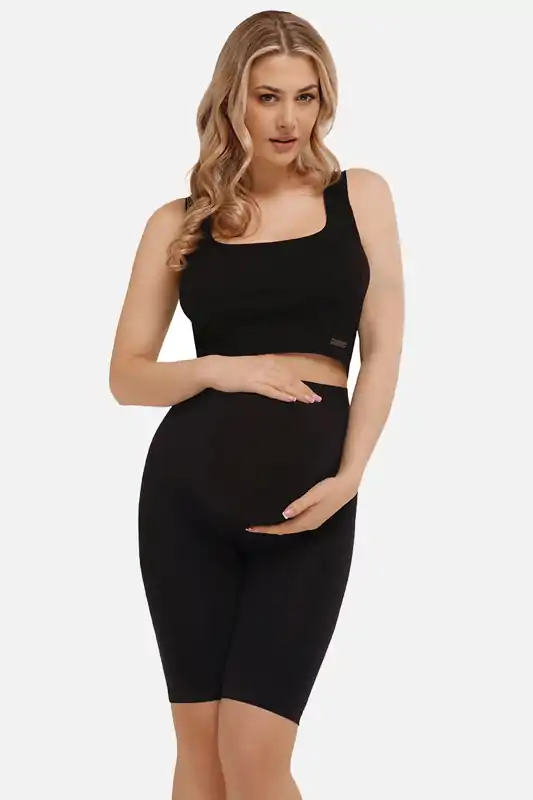 Tehotenské krátke legíny Bella Mama Black