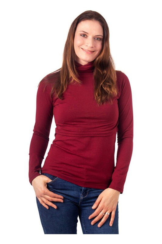 Rolák na dojčenie Katka vínový