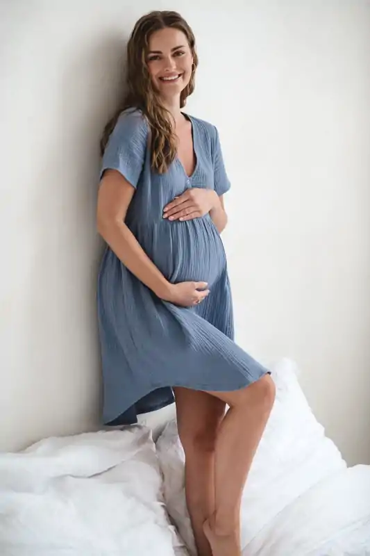 Nočná košeľa na dojčenie Aurora Blue