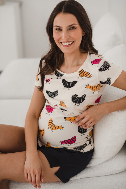 Tričko na dojčenie Milk Shirt Hens