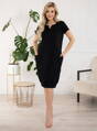 Materská nočná košeľa Sunny Midi Black