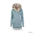 Tehotenský bavlnený kabát Kaya 4v1 na nosenie detí, Dust Mint