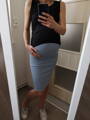 Tehotenská sukňa Tummy Dusty Blue