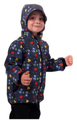 Chlapčenská softshellová bunda, roboty, Kolekcia 2021