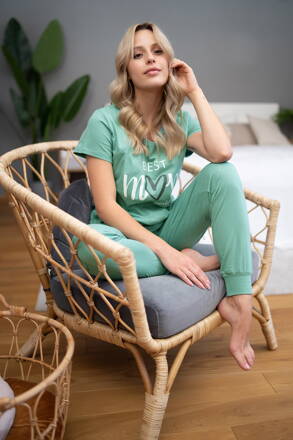 Pyžamo na dojčenie 9901 Best Mom Wasabi