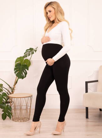 Tehotenské dlhé legíny Formommy Premium Black 