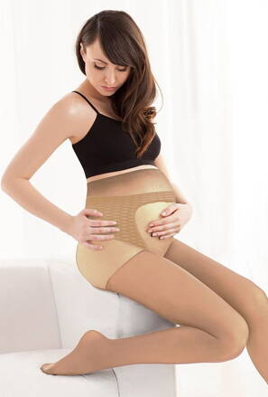 Tehotenské pančuchy, silonky Gatta Body Protect 20 den, Golden