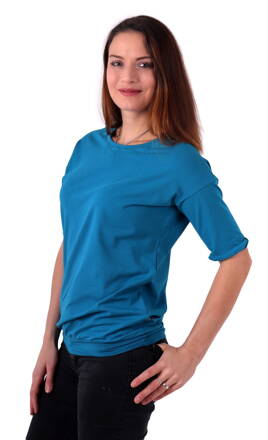 Dámske oversized tričko Darina, petrol L/XL