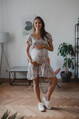 Tehotenské šaty na dojčenie Lovely Dress Grey SS