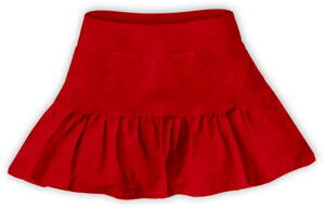 Dievčenská bavlnená suknička, červená