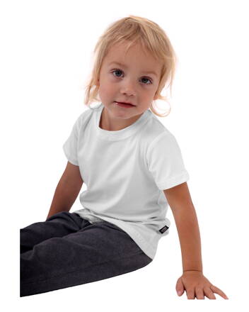 Detské tričko s krátkym rukávom, biele