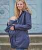 Pavla 2 tmavosivá - softshellová bunda na predné nosenie detí aj s tehotenskou vsadkou