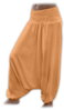 Tehotenské turecké háremové nohavice sultánky, oranžové
