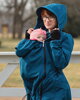 Softshellová, nosičská bunda Andrea s tehotenskou vsadkou, petrolejová