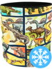 Zateplený nákrčník Dinosauři - komiks
