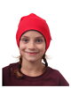 Detská bavlnená čiapka, obojstranná, čierna + červená