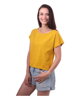 Crop top tričko Edita, horčicové