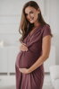 Tehotenské šaty na dojčenie Loop Dress Rose Brown SS