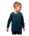 Bavlnené detské tričko, dl.rukáv, tm.zelené