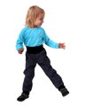 Detské softshellové nohavice, antracitové (šedé)
