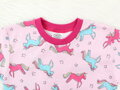 Dievčenská nočná košeľa s krátkym rukávom Farebné jednorožce