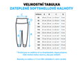Detské petrolejové softshellové nohavice (s fleecom)
