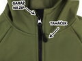 Detská softshellová bunda PREMIUM - khaki (s fleecom)