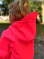 Dievčenská softshellová bunda PREMIUM - neónovo ružová (s fleecom)