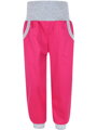 Dievčenské elastické letné softshellové nohavice, ružové 
