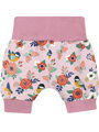 Šortky pre bábätká s vtáčikmi a kvietkami