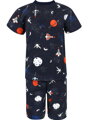 Chlapčenské pyžamo s krátkym rukávom Kozmonauti