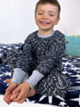 Rastúce chlapčenské pyžamo s dlhým rukávom – Dinosaury