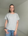 Tričko na dojčenie so zipsom Kira, oversized – šedý melír S/M