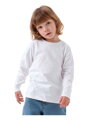 Jožánek Detské tričko, dlhý rukáv, biele 134